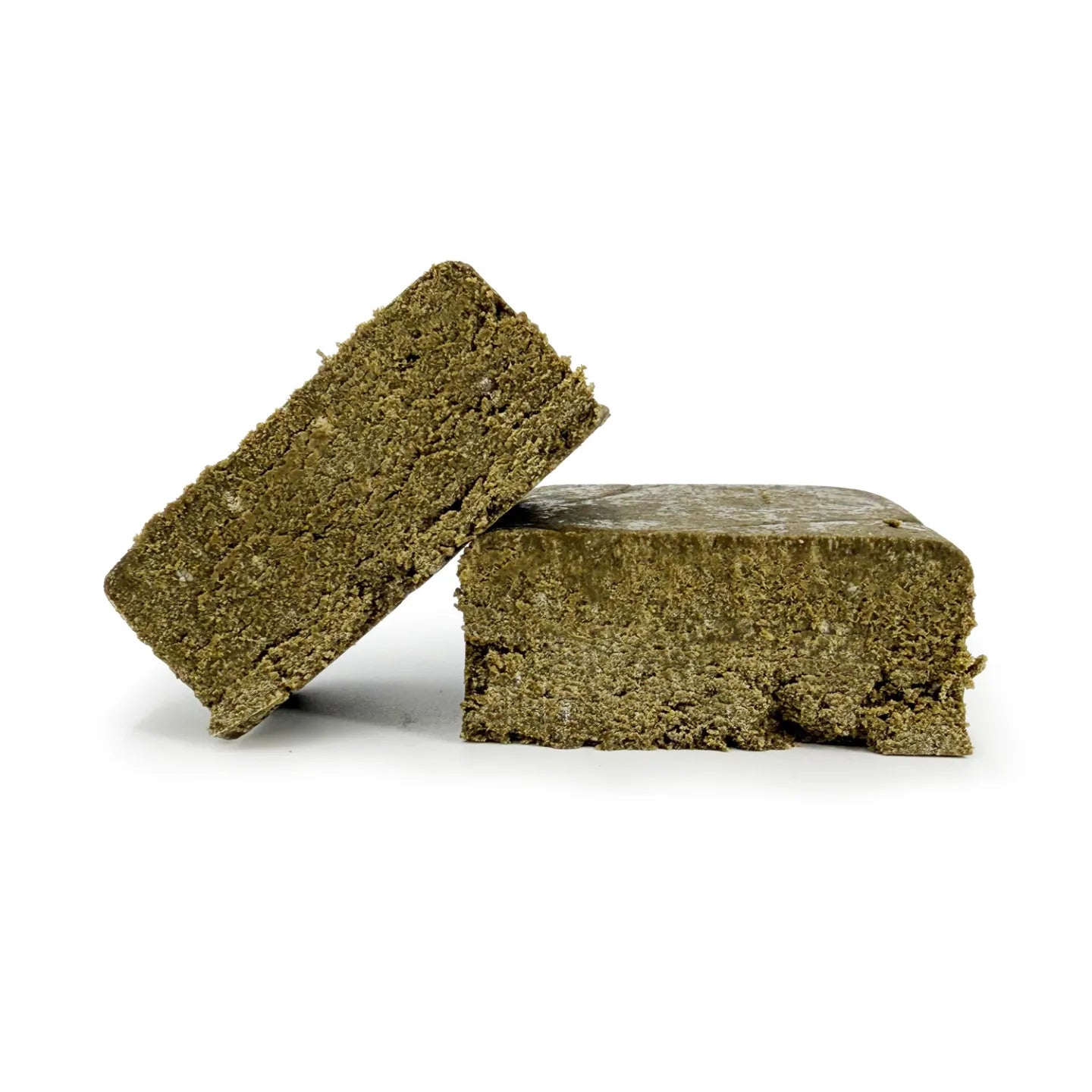 Nahaufnahme MOROCCAN DRY lösungsmittelfreier Trockensieb-Hash, handgepresst 60% THCA