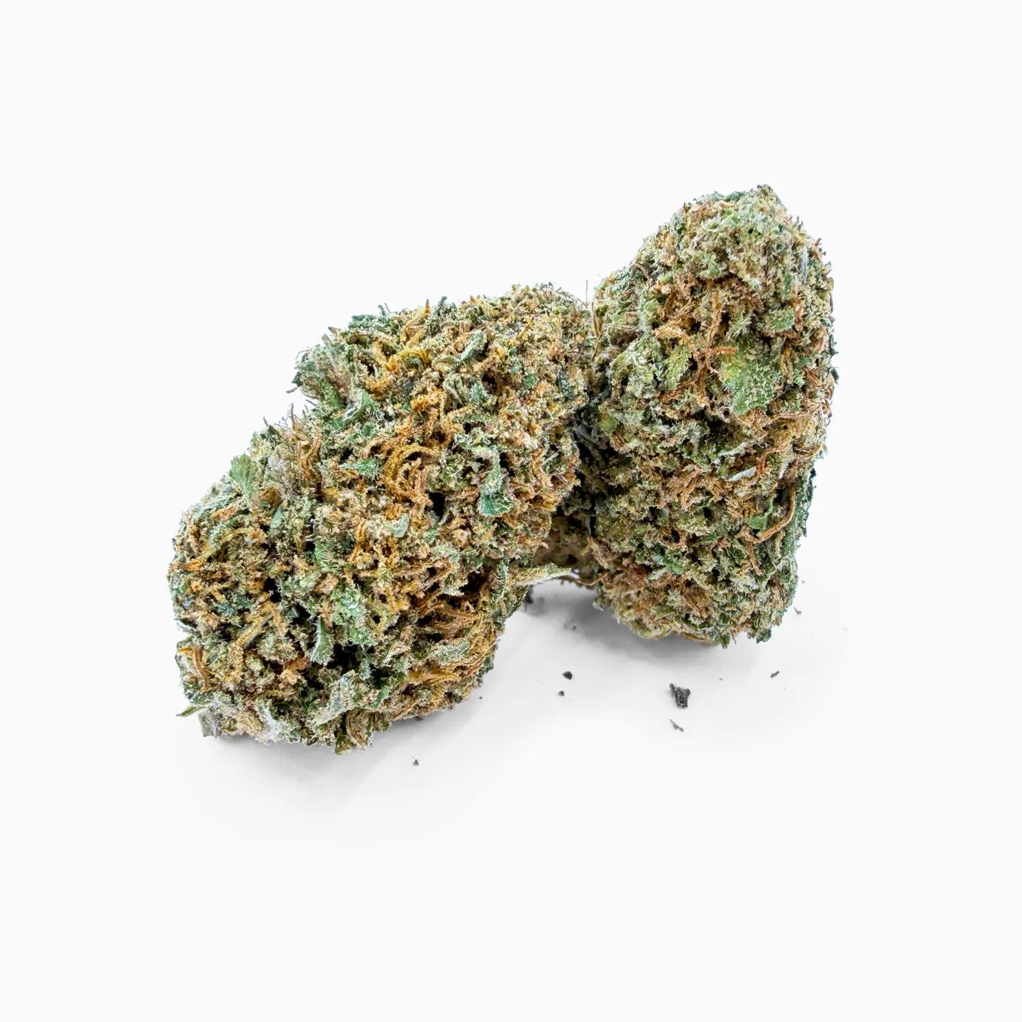 Sky-Walker OG CBD Blüte Beutel - Premium Doypack mit frischen Buds davor, Studiofoto