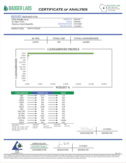 Mucize Uzaylı Kurabiyeleri (CALI) THC-A çiçekleri