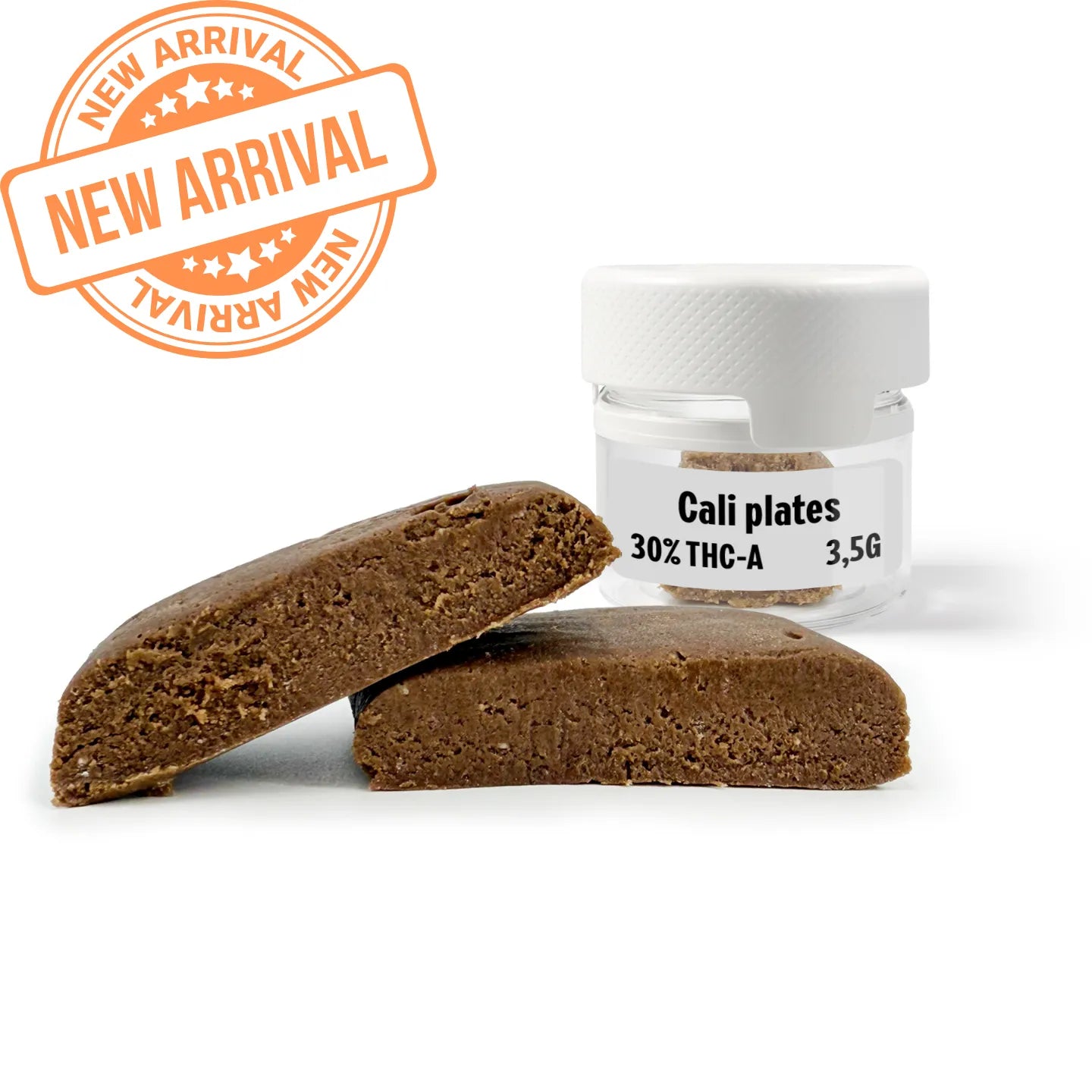 Cali Plates Live Rosin Hash 3,5g Glas, 30% THCA aus US-Cali-Genetik, neu bei Rollz Germany