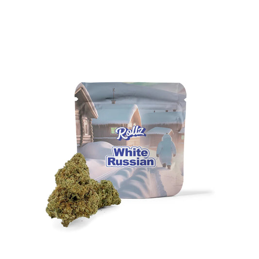Beyaz Rus THC-A çiçekleri 