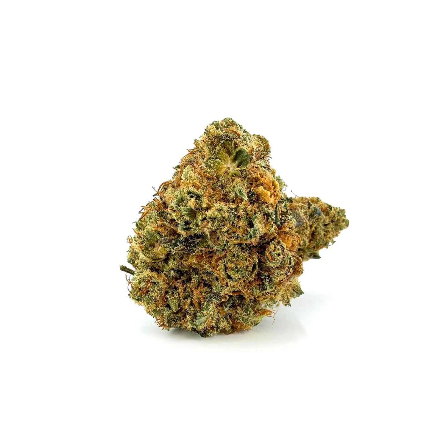 Detailaufnahme der ROLLZ Cartel-Cola THCA Blüte mit harziger Struktur und orangefarbenen Härchen