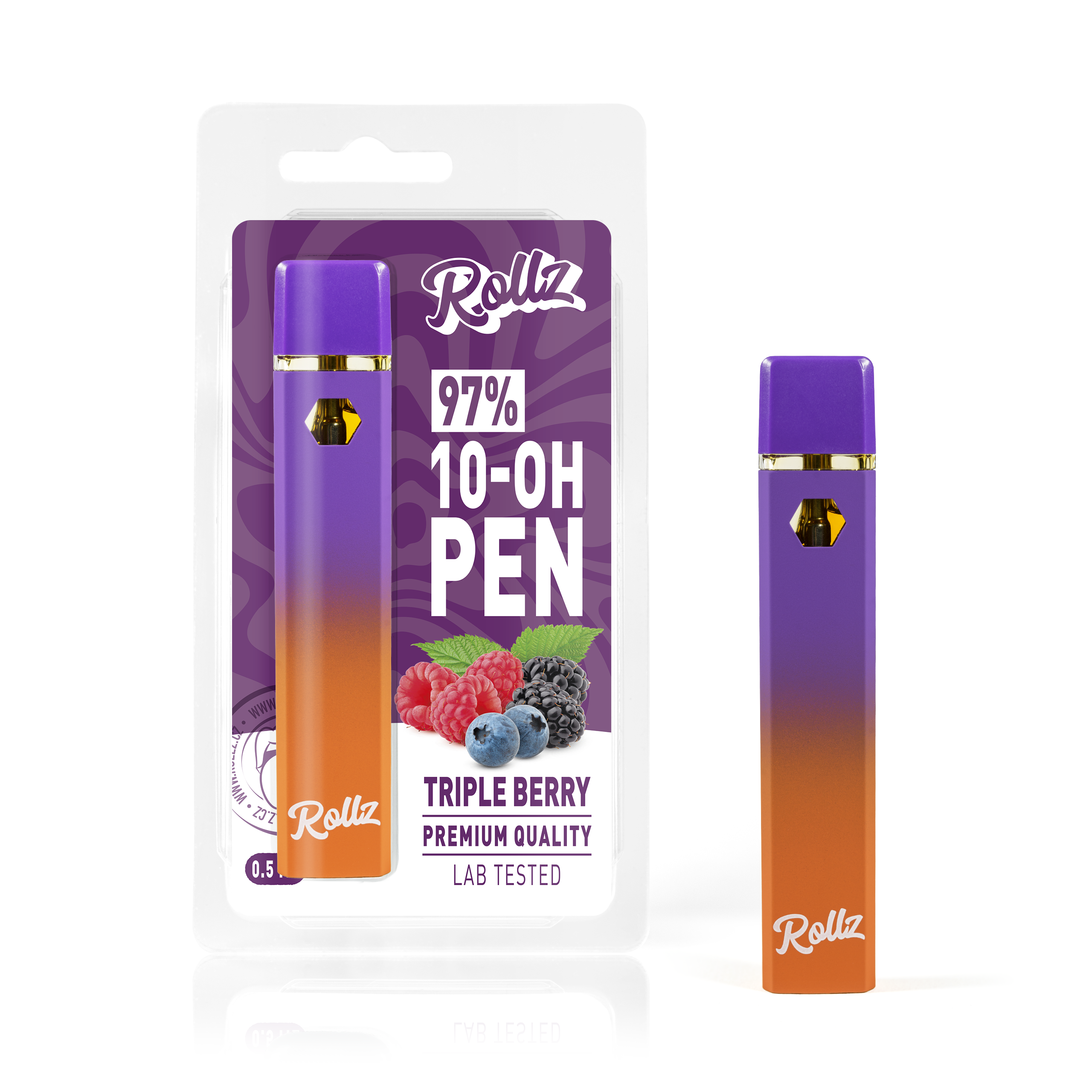 10-OH Live Resin Vape 97% Premium Cartridge Triple Berry