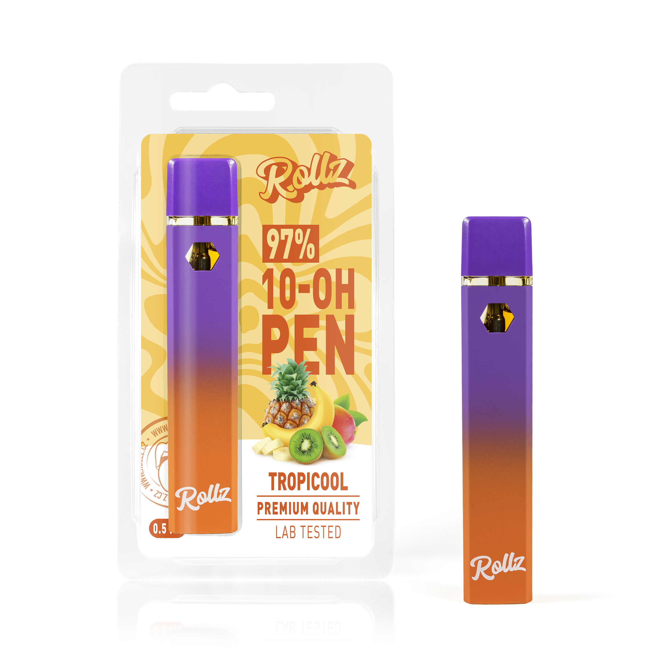 10-OH Live Resin Vape 97% Premium Cartridge Tropicool
